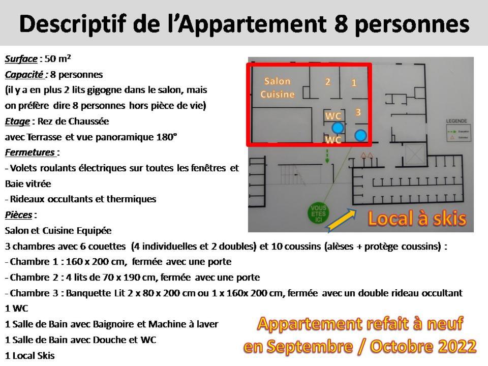 Appartement 8-10 Personnes Superdevoluy Hautes Alpes Rez De Chaussee Vue Panoramique 3 Chambres Saint-Étienne-en-Dévoluy Eksteriør billede