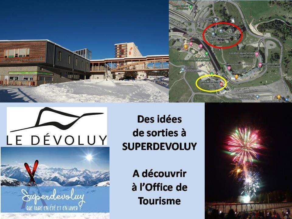 Appartement 8-10 Personnes Superdevoluy Hautes Alpes Rez De Chaussee Vue Panoramique 3 Chambres Saint-Étienne-en-Dévoluy Eksteriør billede